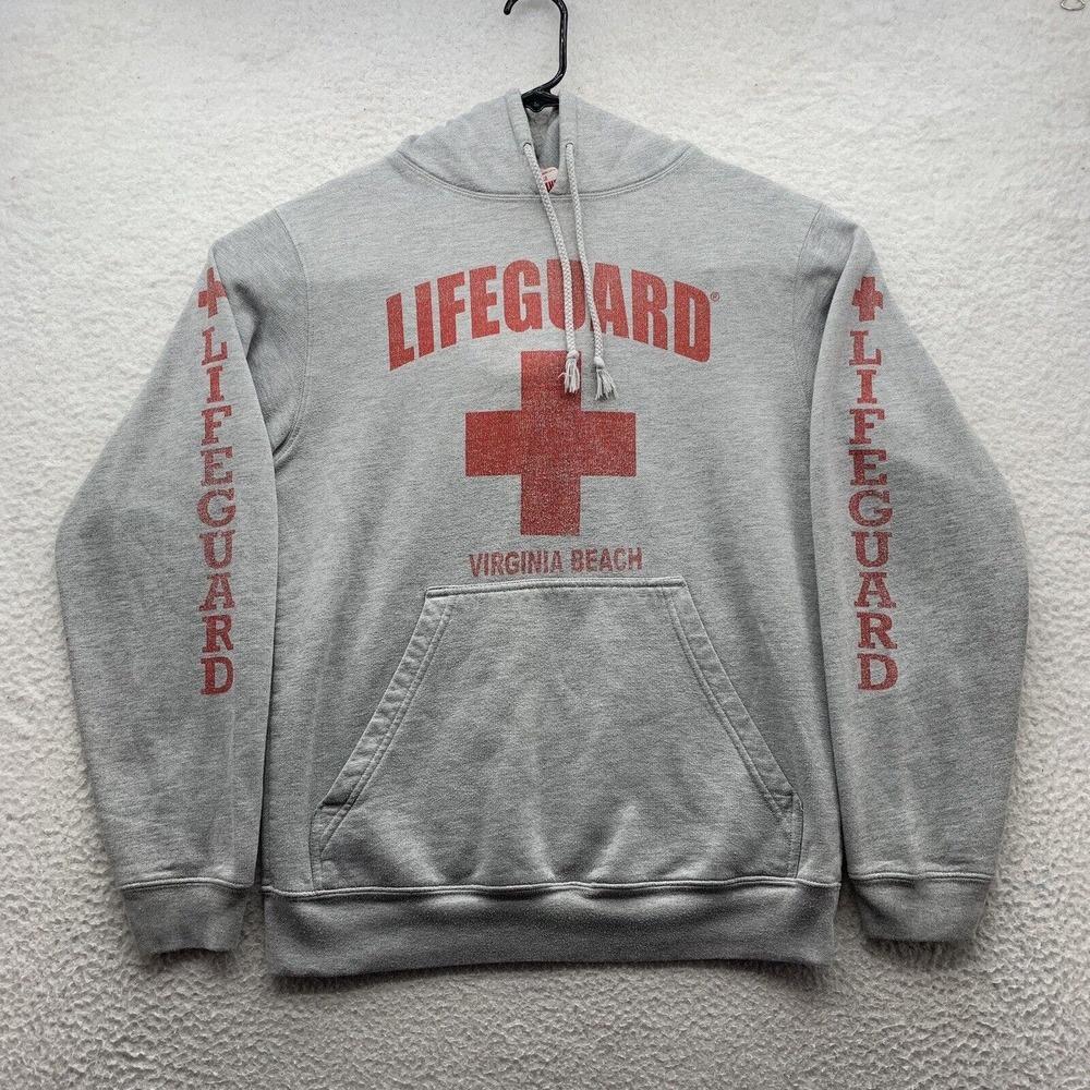 Virginia Beach Official Lifeguard Hoodie Adult Small S Sweatshirt Large Graphic‎